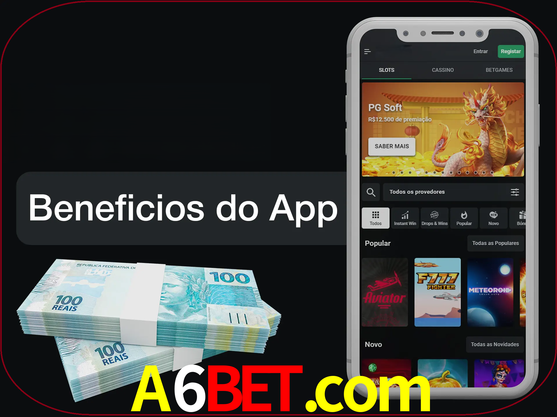 Obtenha todos os benefícios usando o aplicativo.