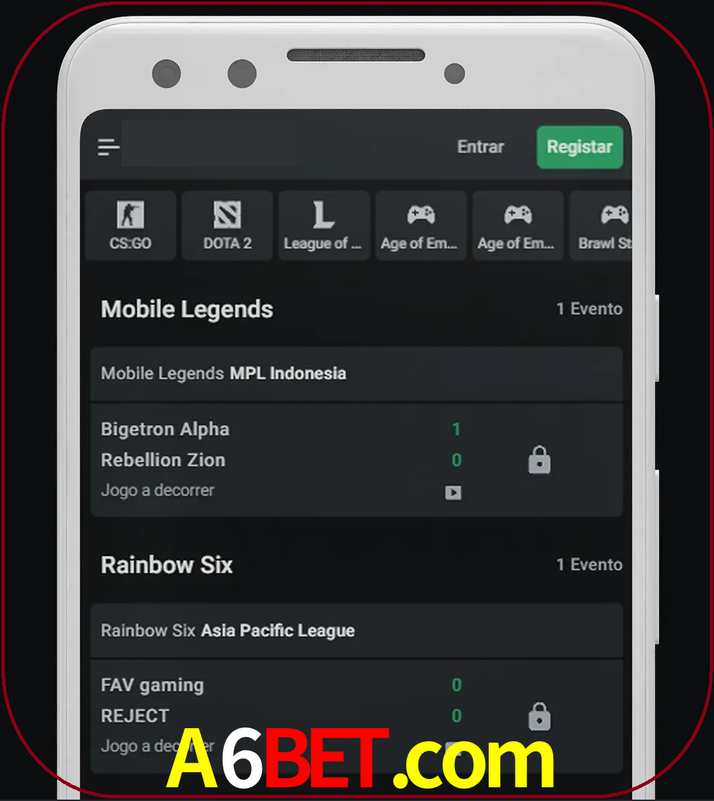 Esportes permitem apostar nos maiores torneios.