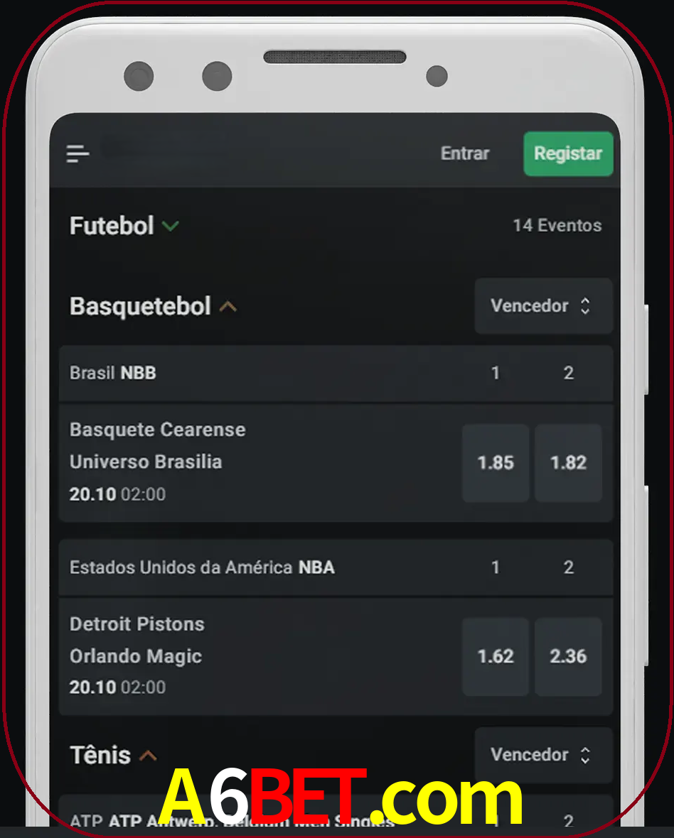 Aposte e assista aos esportes em formato ao vivo.