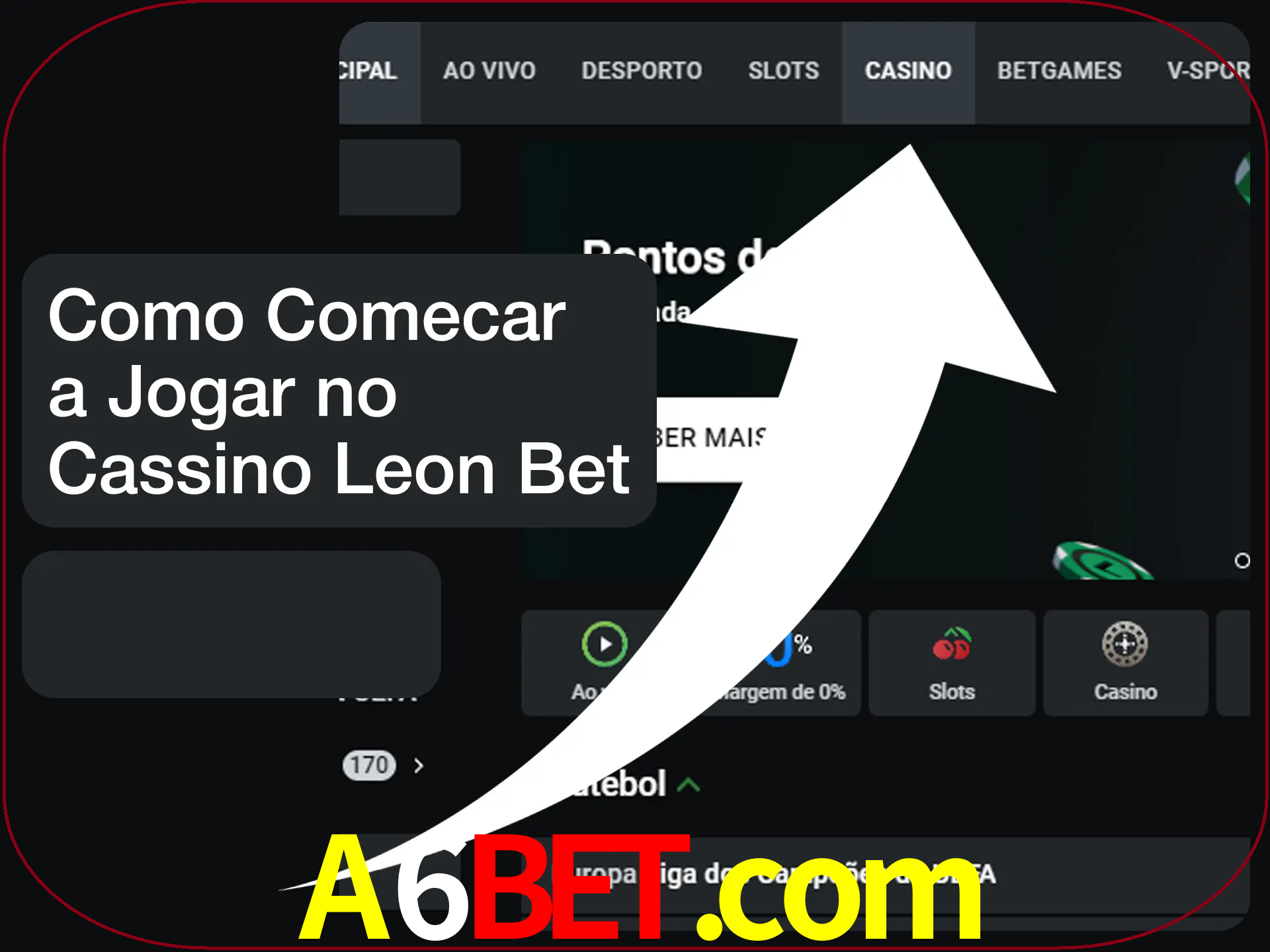 Comece sua viagem de cassino com um clique.