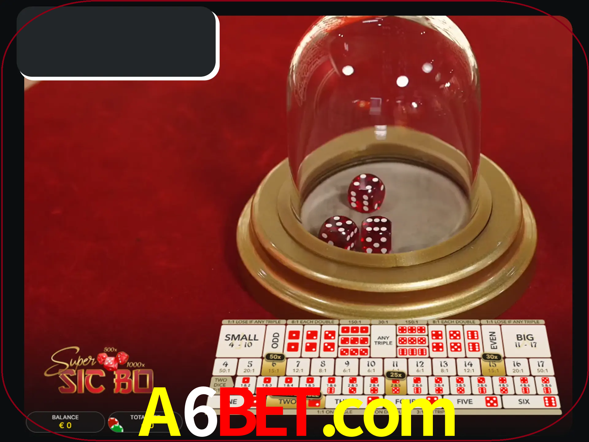 Deixe os dados ao seu lado nos jogos da Sic Bo.