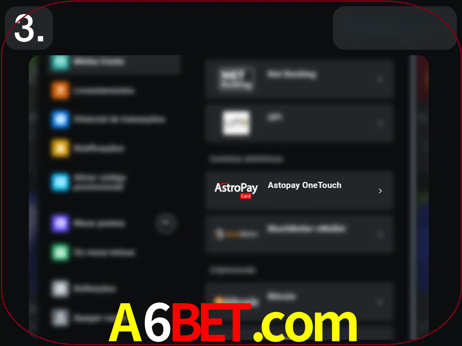 Abra a janela de depósito.