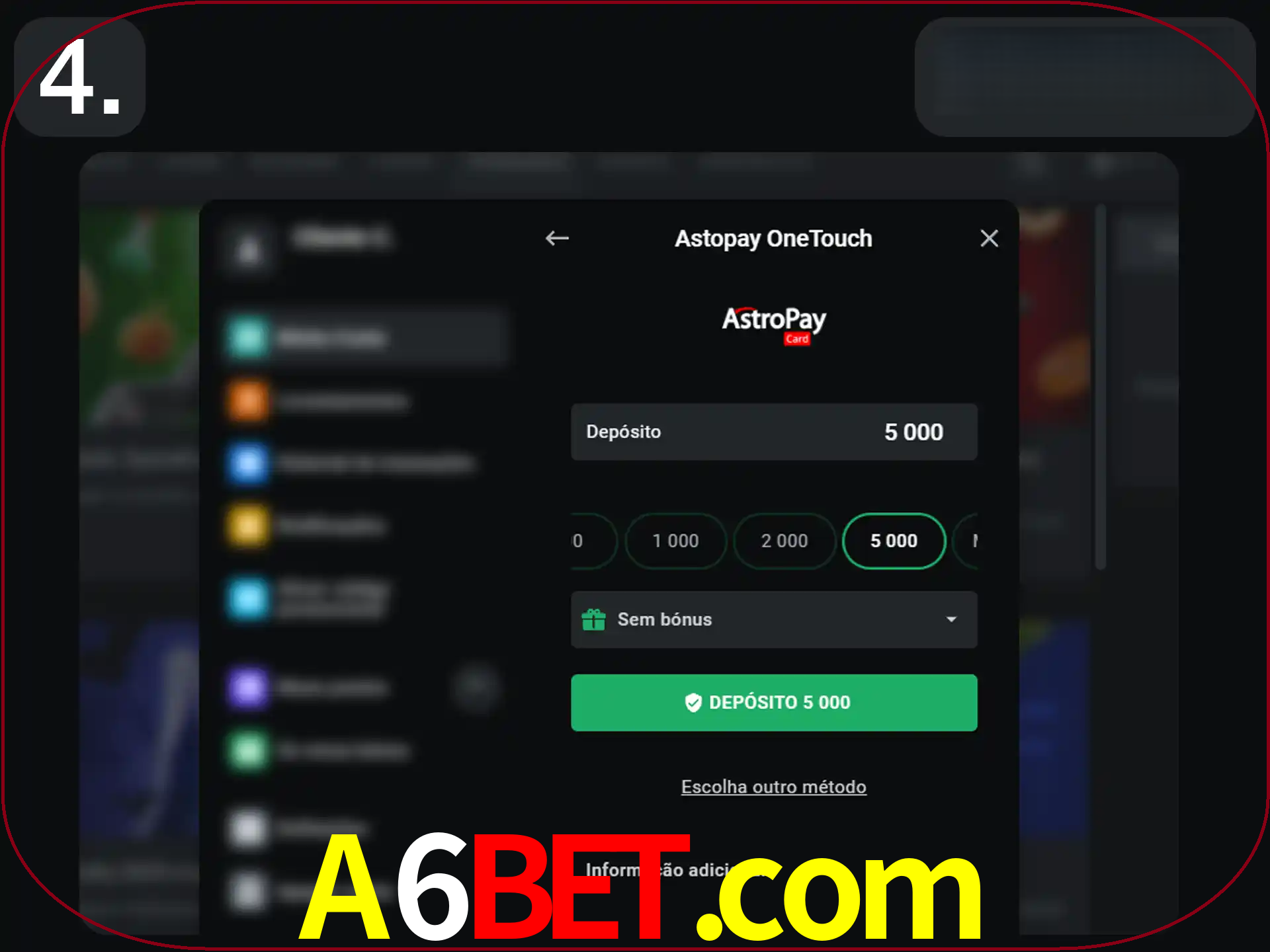 Preencha todos os seus dados nos campos.