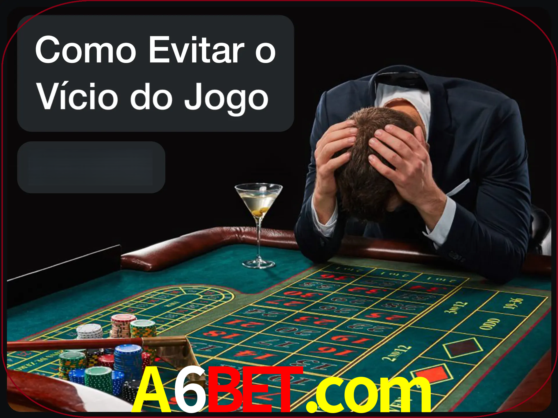 Você é responsável por cada uma de suas apostas.